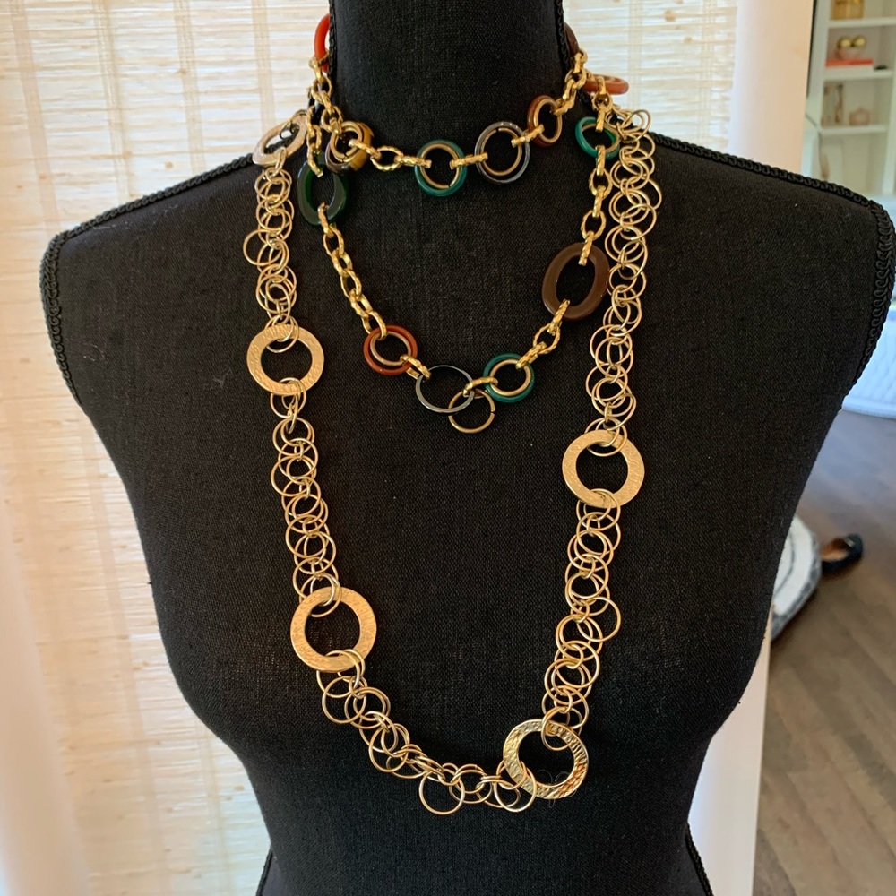 Beautiful Gold Chain Necklace Duo